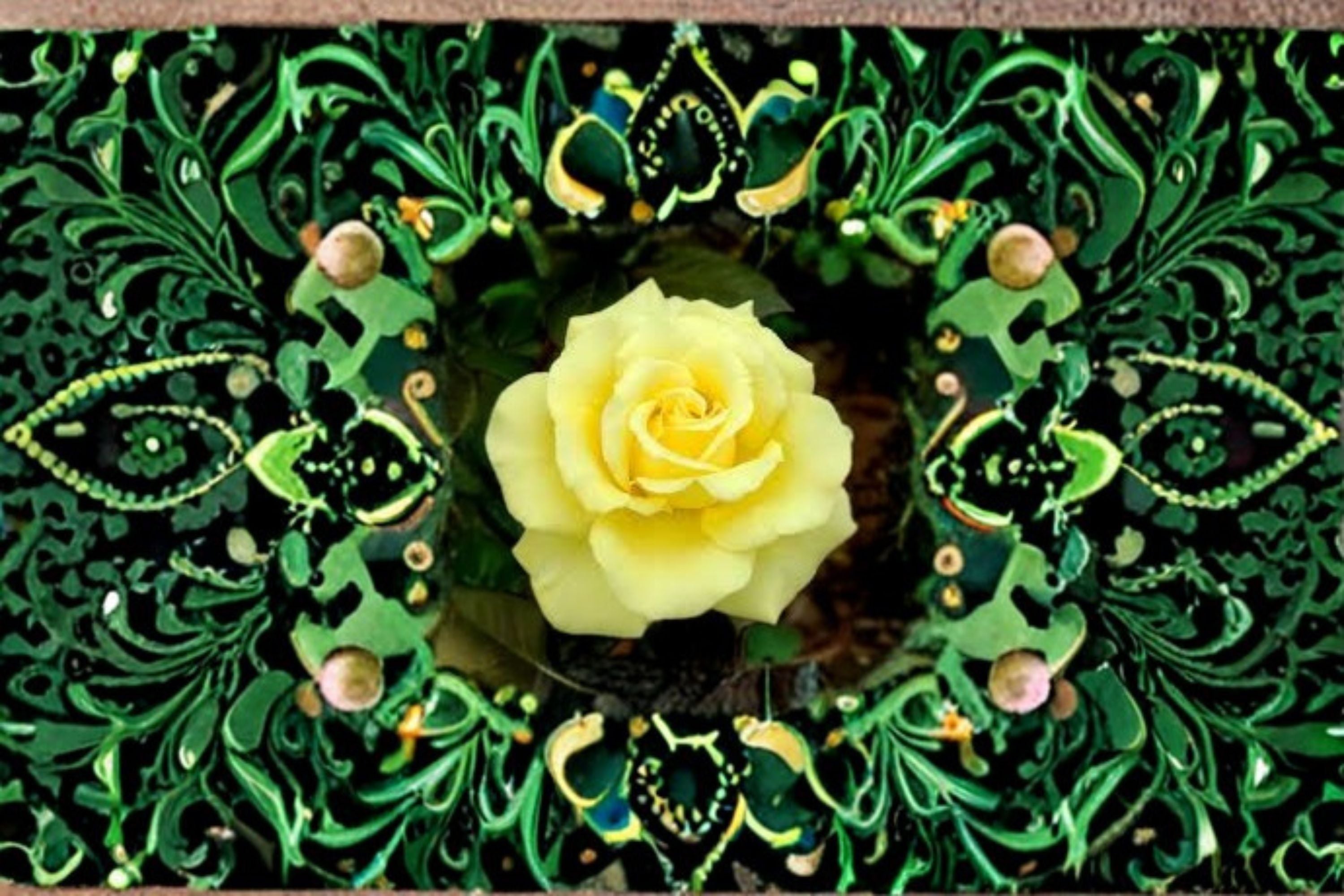 Yellow Texas Rose 3 Cuttings – Rosa Shrub Rose with Yellow Flowers