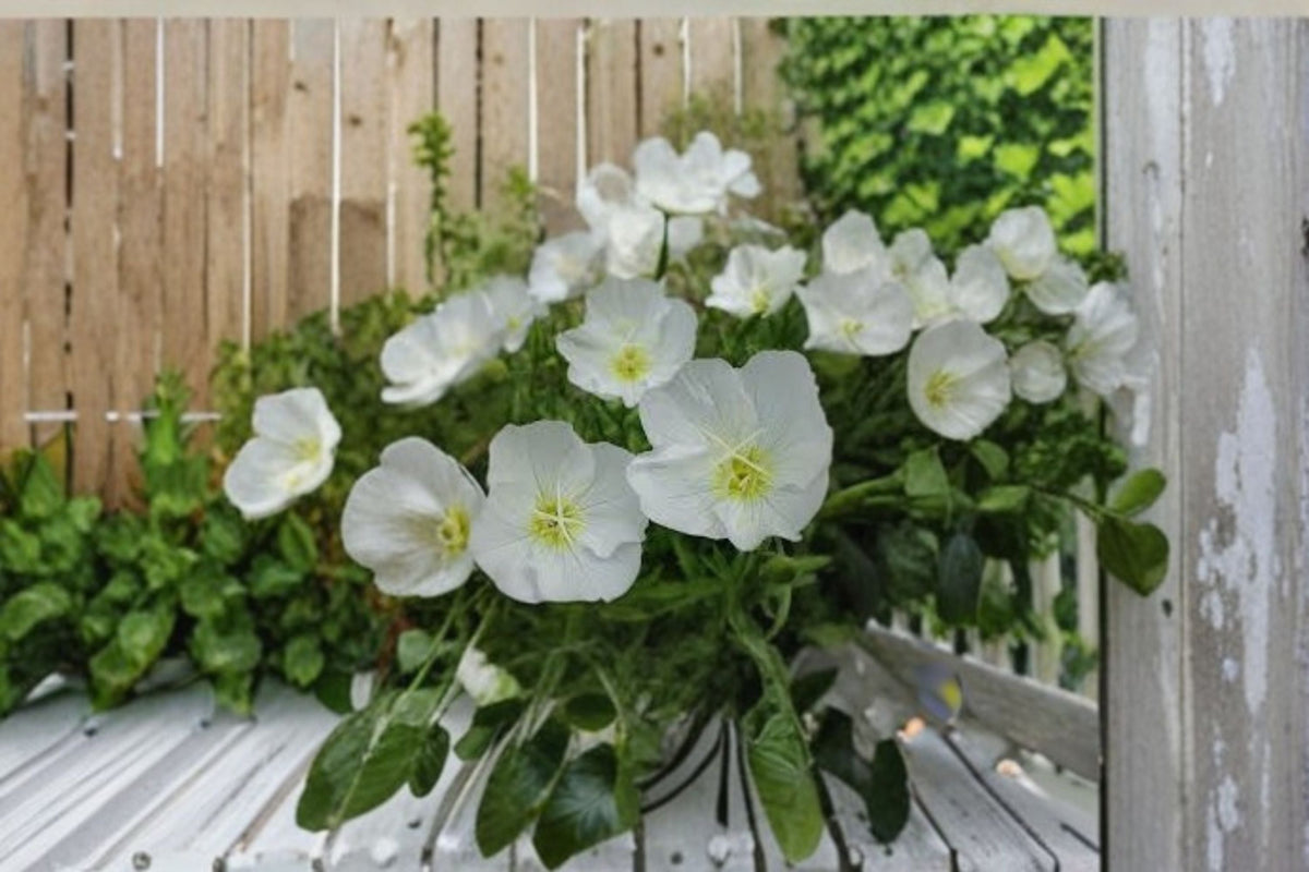 Pale Evening Primrose Seeds, White Wildflower, Perennial Garden Flower, Oenothera pallida, 100 Seeds