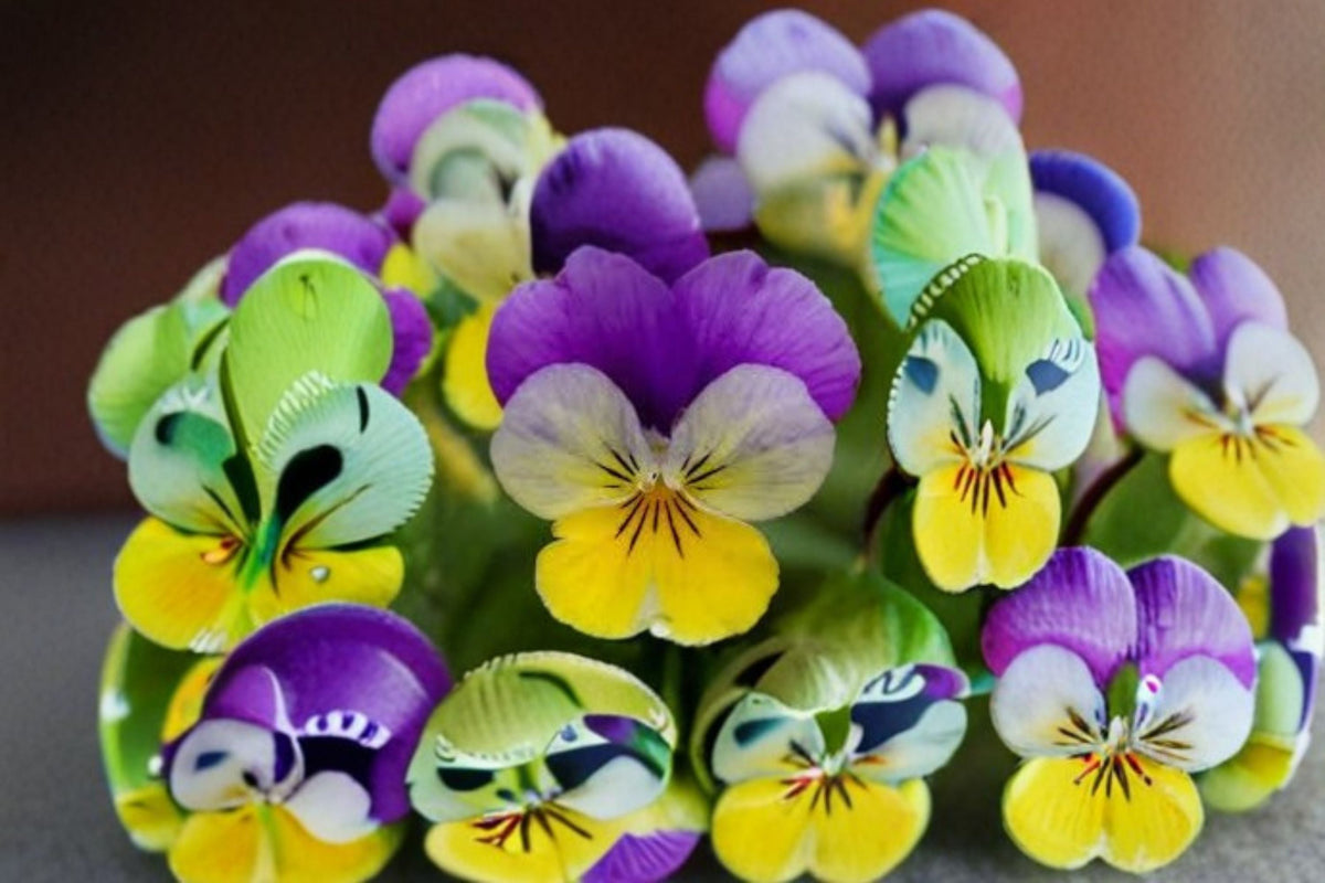 Johnny Jump Up Seeds Viola cornuta Flower Seeds, 100 Pack, Purple Yellow White, Garden Border & Container Planting