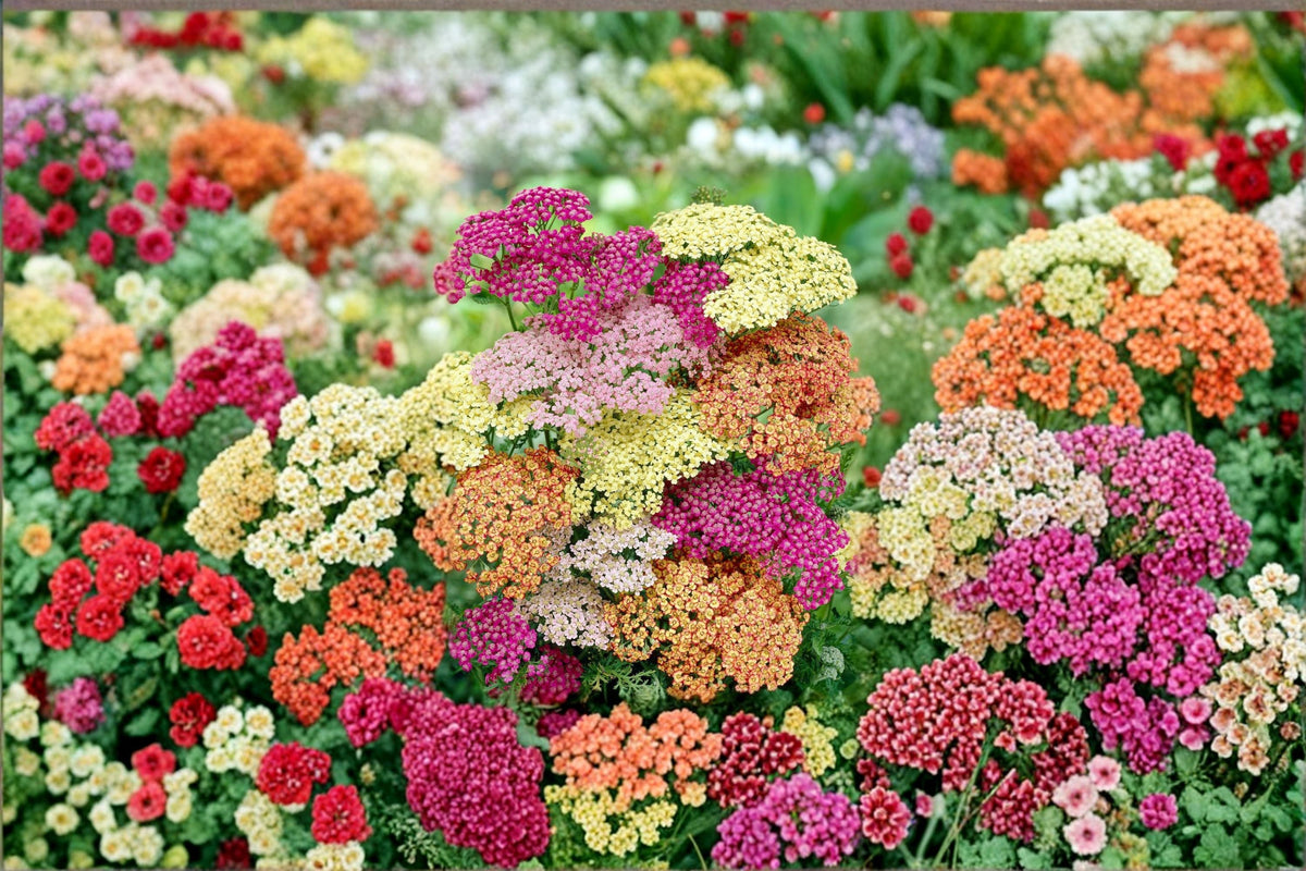 Yarrow Plant – Achillea millefolium | Perennial Herb with Orange Flowers