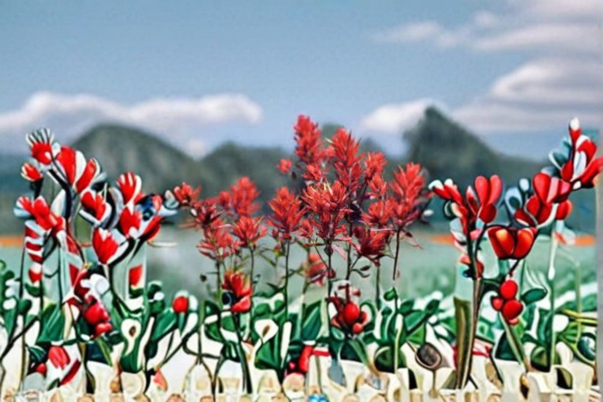 Wyoming Indian Paintbrush Seeds Castilleja linariifolia Red Wildflower Seeds for Native Garden, 300 Seeds