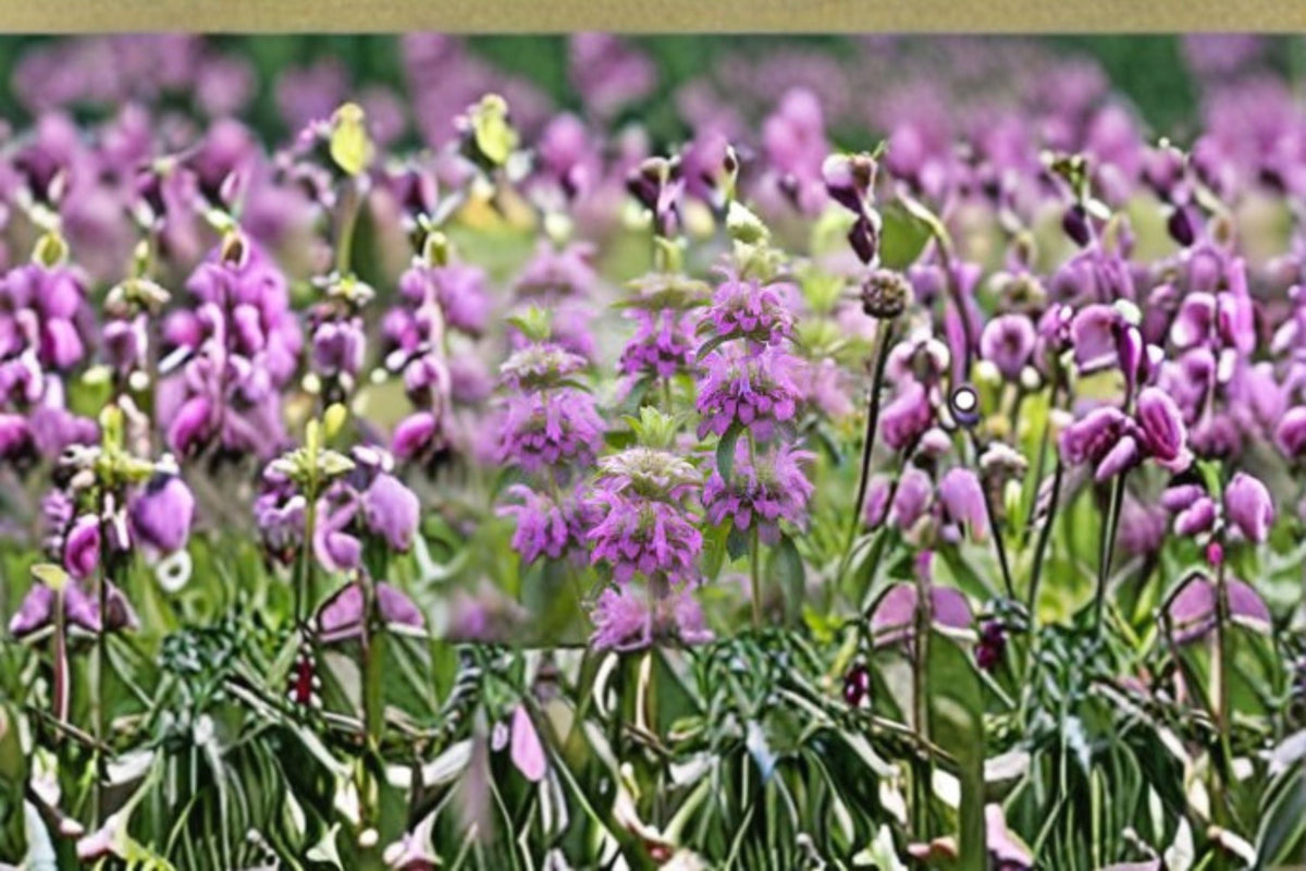 Lemon Mint Seeds, Monarda citriodora, Purple Wildflower, Fragrant Garden Plant, Pollinator Friendly, 100 Seeds