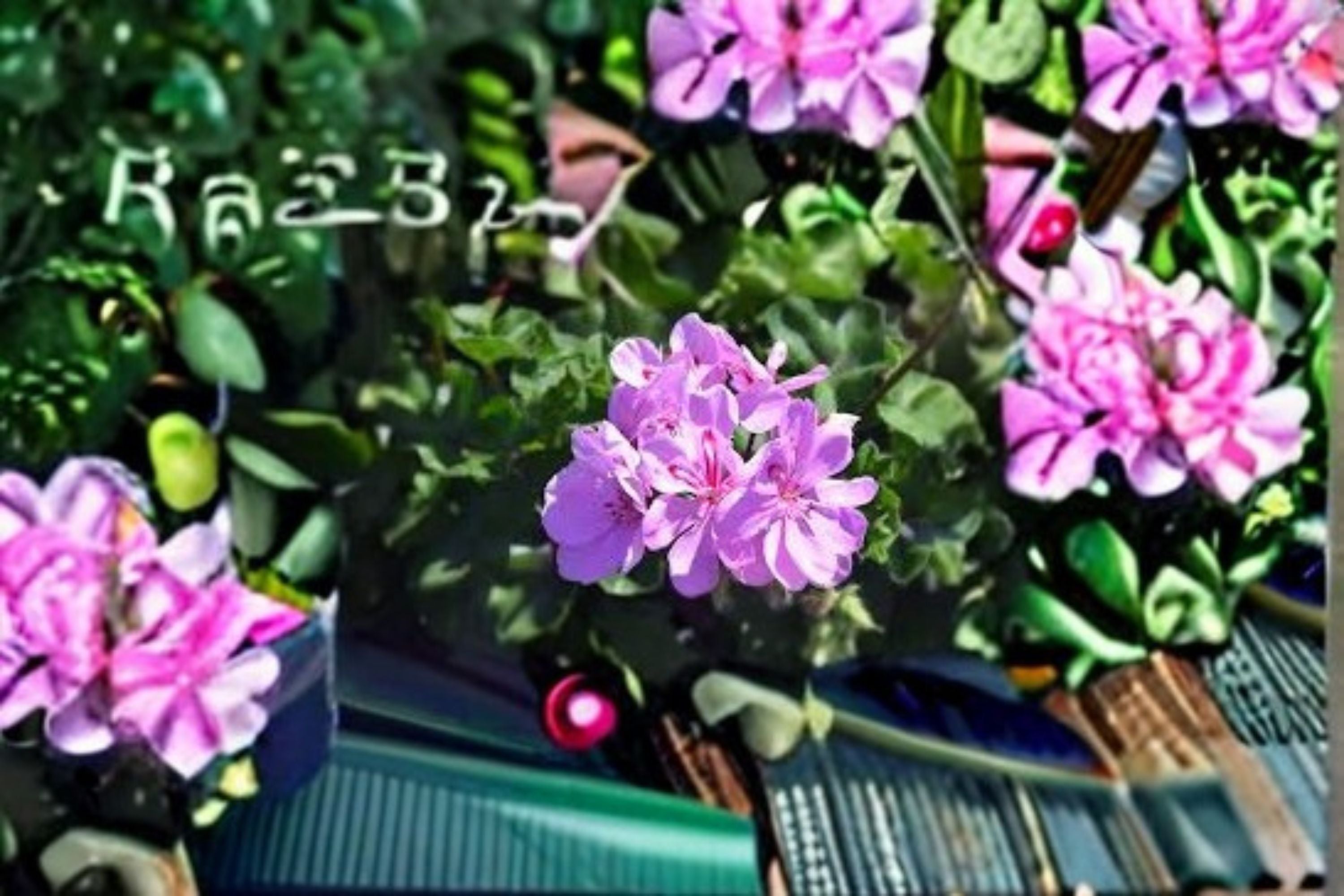 Lavender Ivy Geranium 3 Cuttings – Pelargonium peltatum Trailing Flowering Plant
