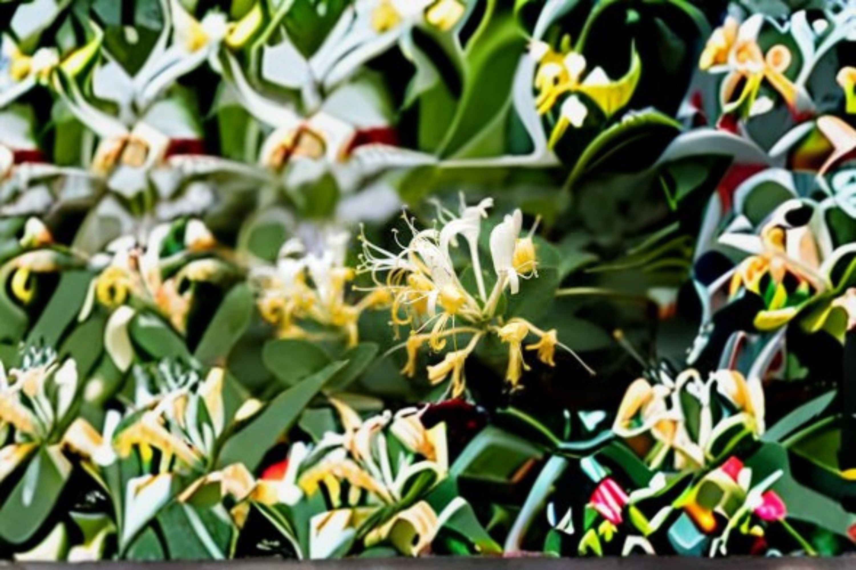 Japanese Honeysuckle 1 Plant – Lonicera japonica Flowering Vine