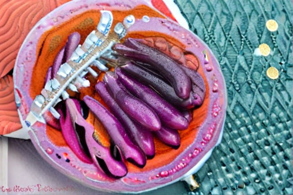 Long Purple Eggplant Seeds, Solanum melongena, Vegetable Seeds for Garden Planting, 50 Seeds