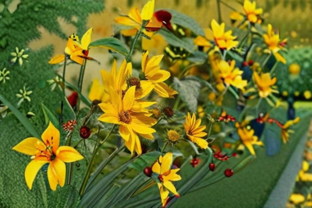 Maximilian Sunflower Seeds | Helianthus maximiliani | Tall Perennial Wildflower with Bright Yellow Blooms | Native Pollinator Garden Plant