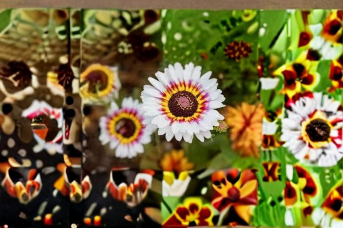 Painted Daisy Seeds Glebionis Carinata Tricolor Annual Flower for Garden Borders and Meadow Planting, 100 Seeds