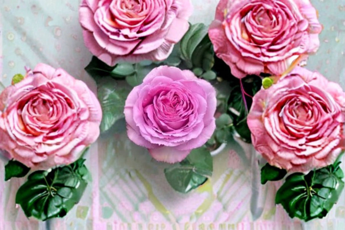 Lavender Lace Rose Live Plant – Lavender Pink Cut Rose for Balcony and Container Gardens
