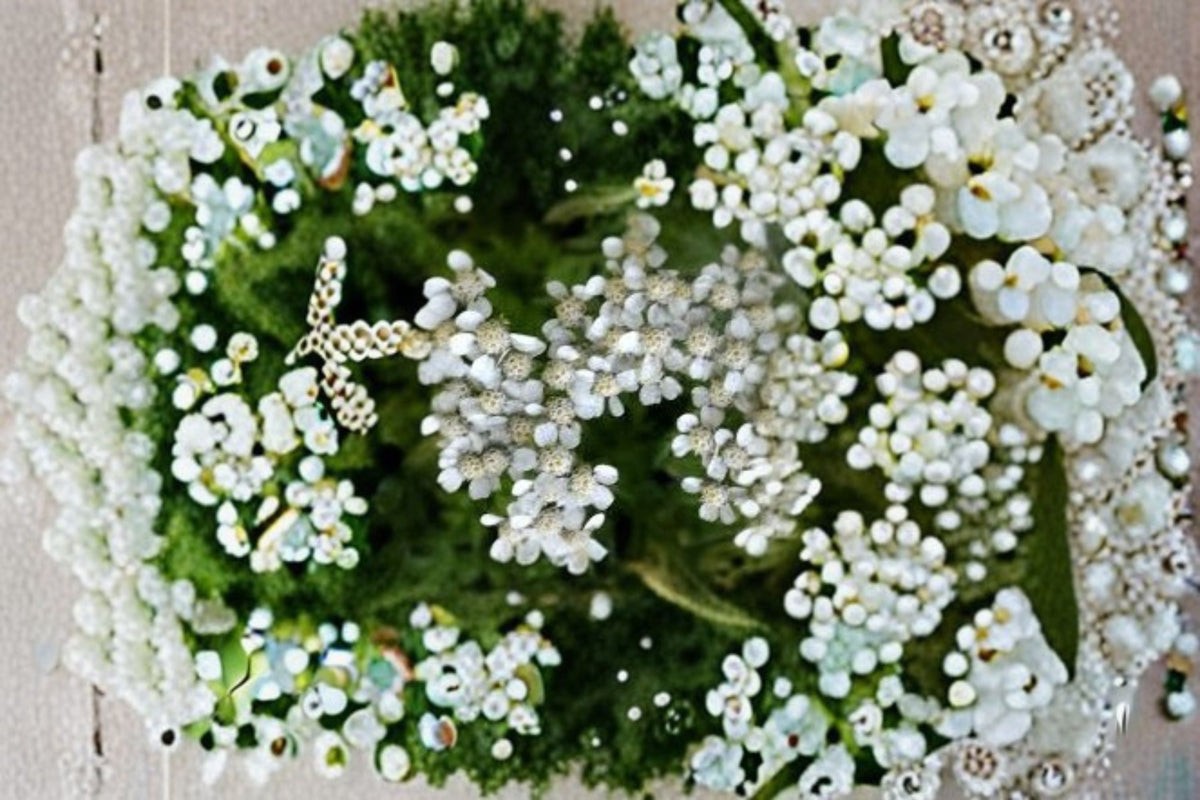 White Yarrow Live Plant Clump – Achillea millefolium Perennial Flowering Plant