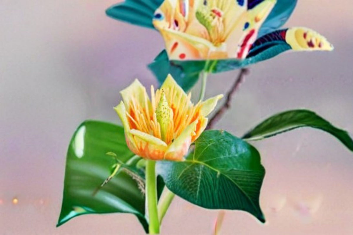 Tulip Tree Live Plant – Liriodendron tulipifera Ornamental Shade Tree