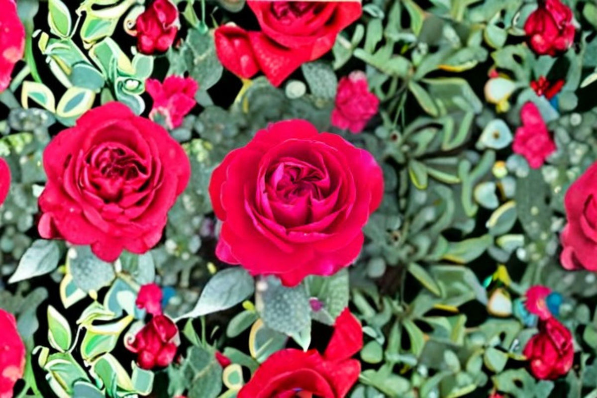 Tiamo Rose Live Plant – 1.5 Gal Red Grandiflora Rose, Disease Resistant