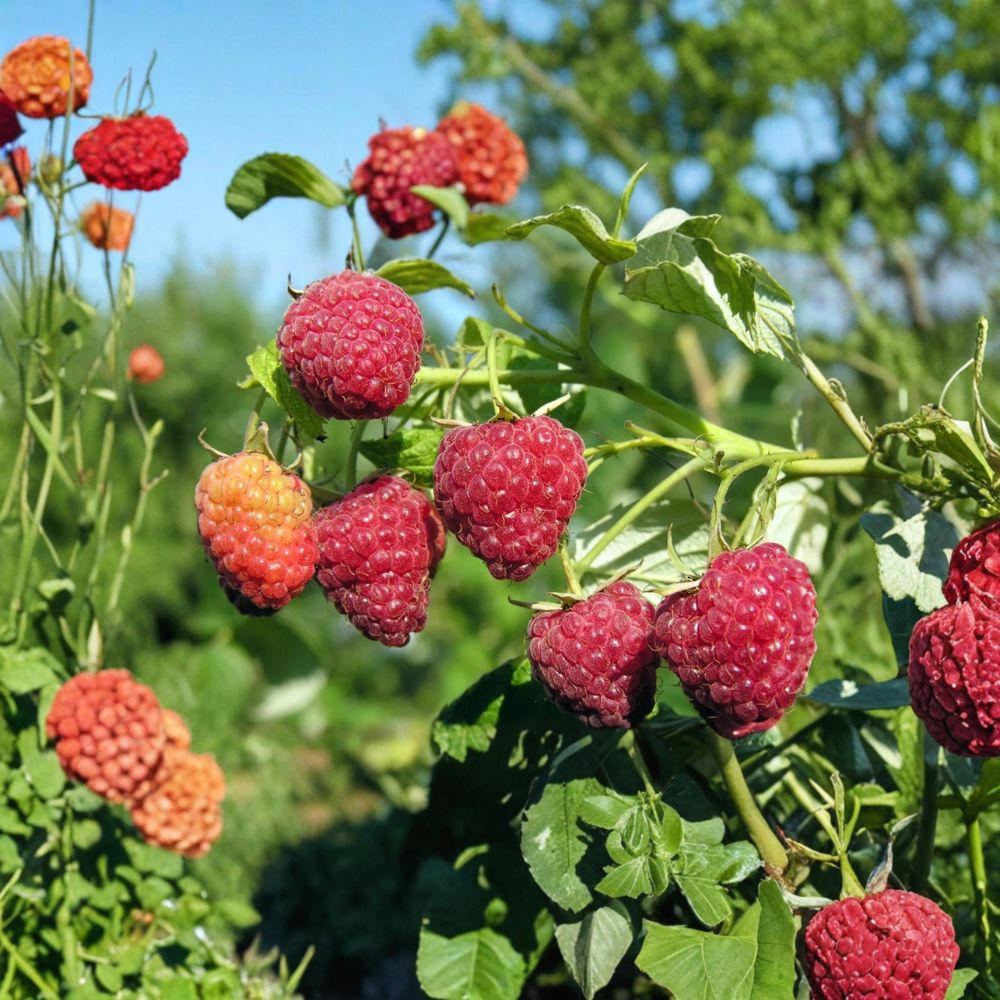 Autumn Britten Raspberry – Live Rooted Everbearing Red Raspberry Plant for Zones 3–9
