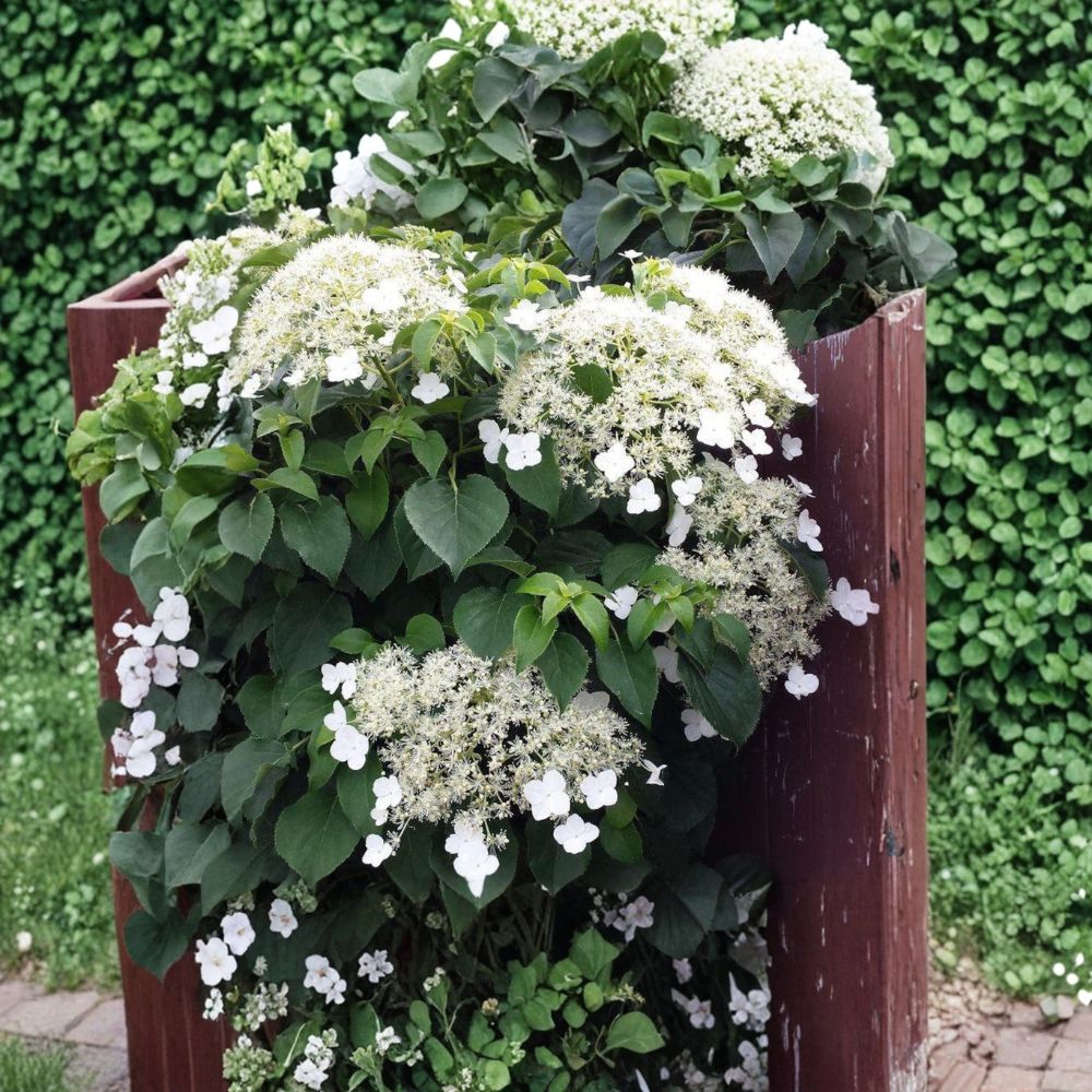 Climbing Hydrangea Live Flowering Vine | Hydrangea anomala petiolaris | 4 Inch Pot Plant
