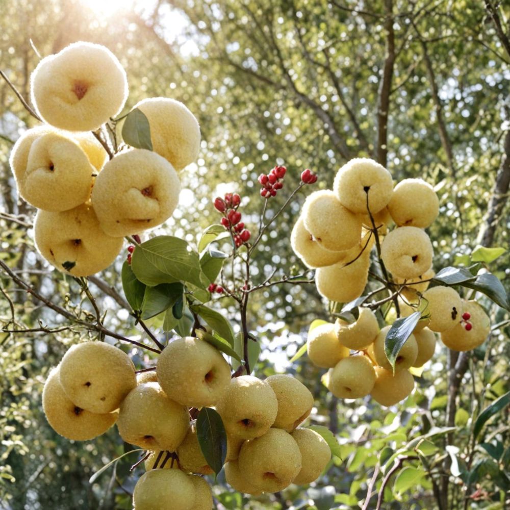 Dangshan Su Li Asian Pear Tree – Pyrus pyrifolia Bare Root 32 Inch | Grafted on Betulifolia Rootstock