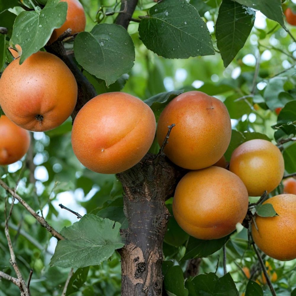 Tomcot Apricot Tree – Prunus armeniaca Bare Root Live Tree | 3 Feet Tall | Early Sweet Apricot Variety