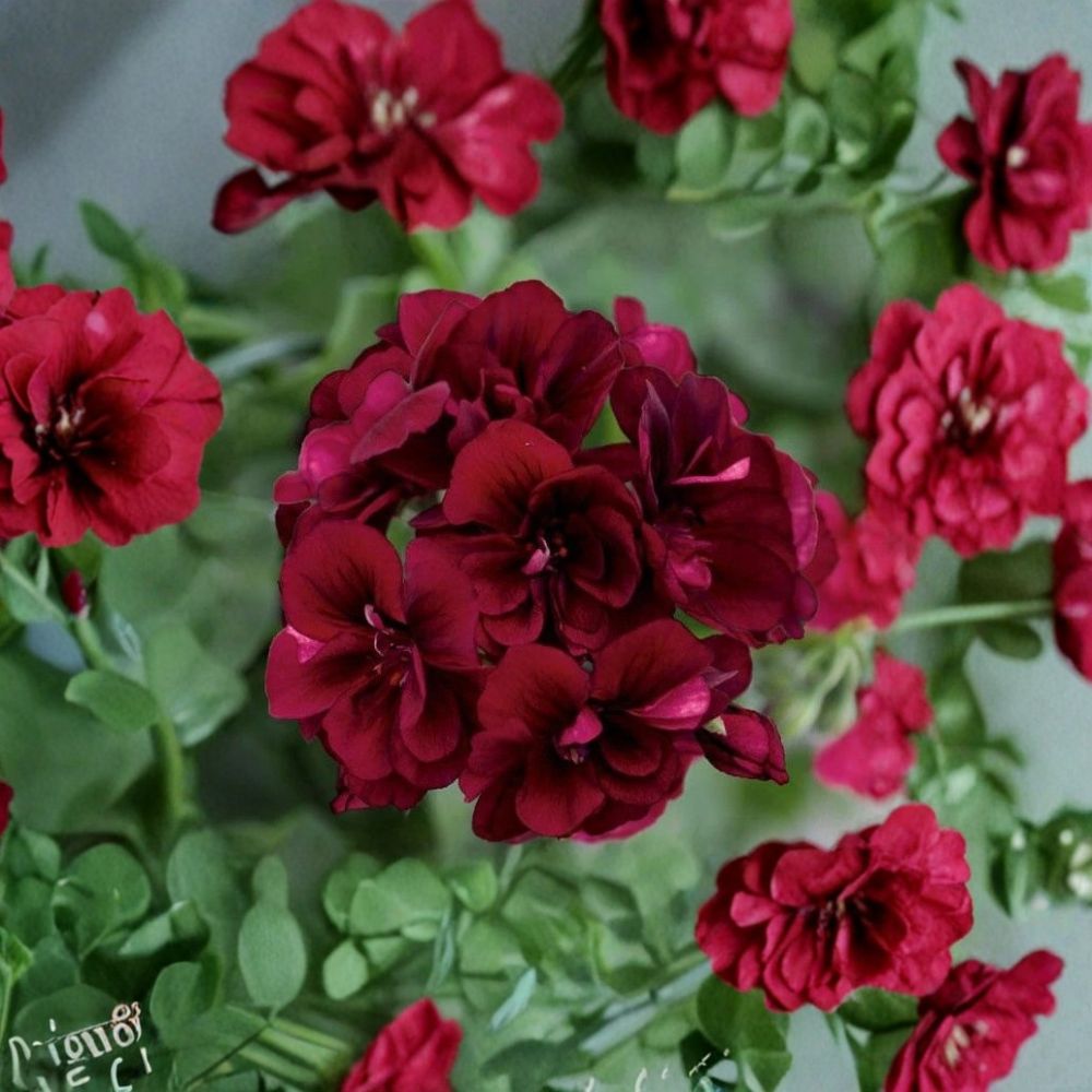 Dark Burgundy Geranium Seeds – 10 Seeds | Zonal Pelargonium | Rich Red Blooms for Containers & Hanging Baskets