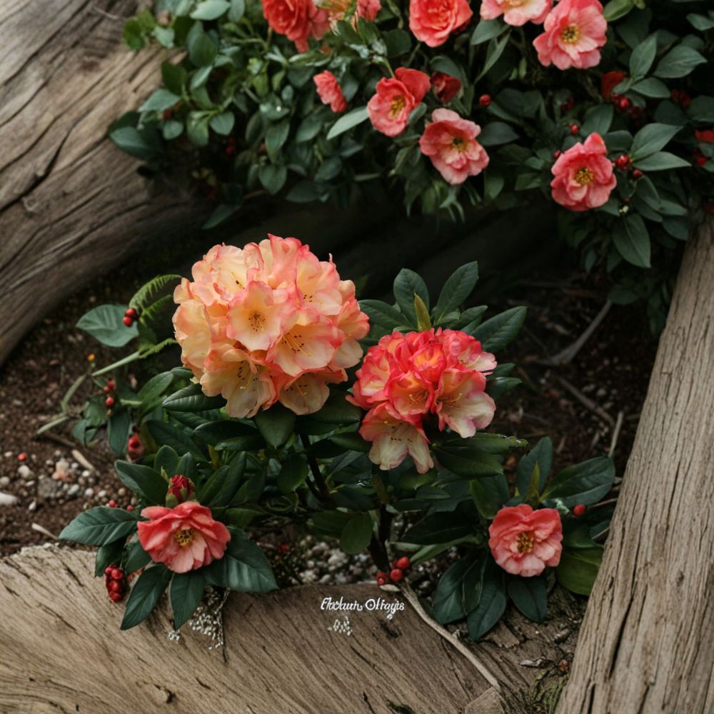 Rhododendron ‘Seaview Sunset’ Evergreen Shrub | Orange & Yellow Blooms | Compact Container Grown