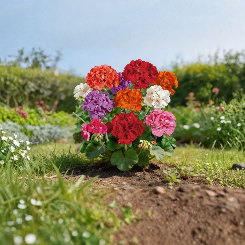 Geranium Flower Seeds – Pelargonium Mix | 100 Seeds for Colorful Patio & Container Flowers