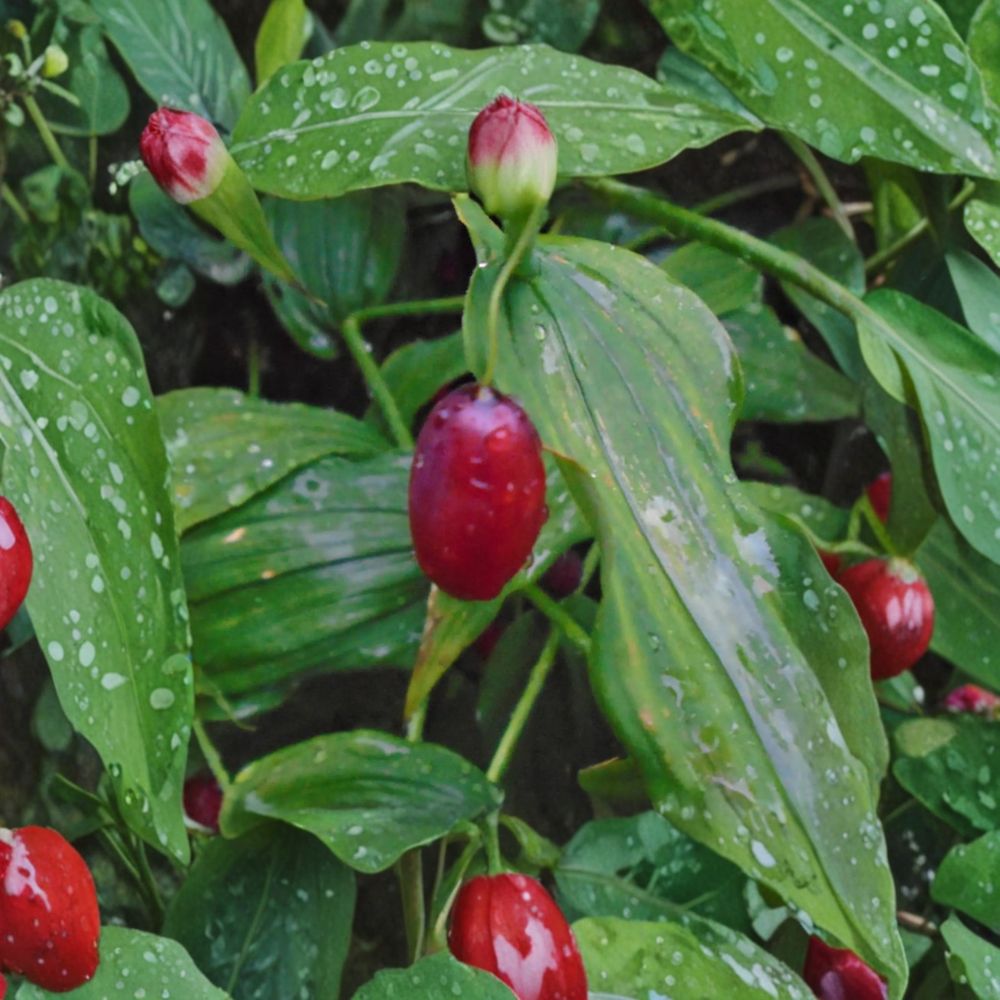 Streptopus amplexifolius – Watermelon Berry Live Root Clump | Shade Loving Edible Perennial Native to Alaska