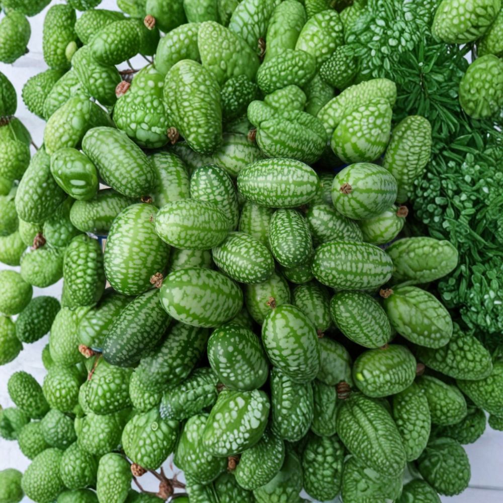 Mexican Sour Gherkin Seeds – Melothria scabra | 50 Organically Grown Mouse Melon Cucamelon Seeds