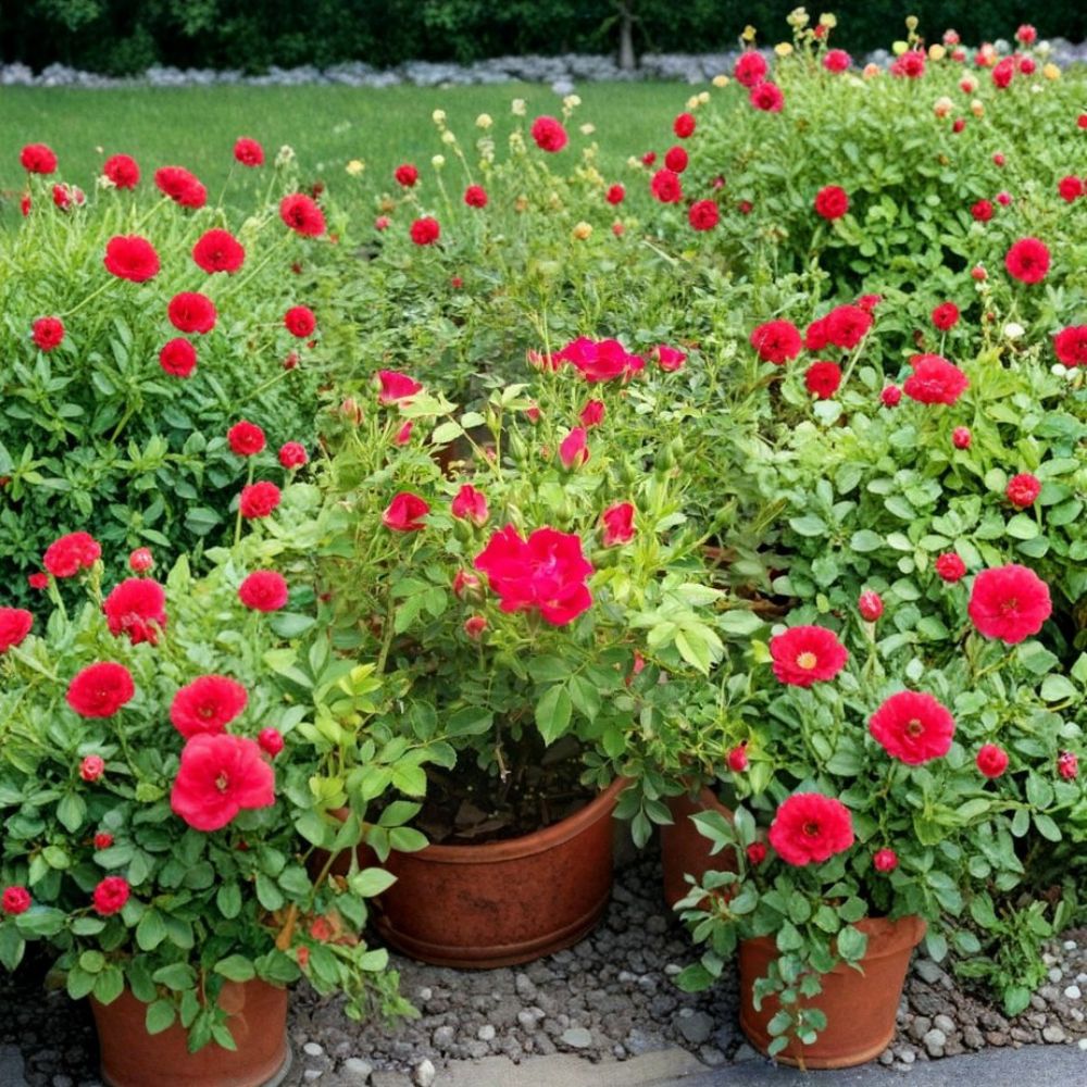 Red Drift Rose Live Plant - 3 Gallon | Disease Resistant Red Groundcover Rose