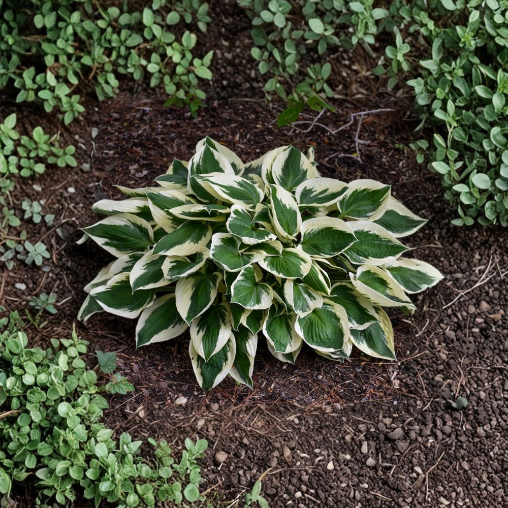 Hosta 'Patriot' Bare Root Starter Plant | Variegated Shade Garden Perennial