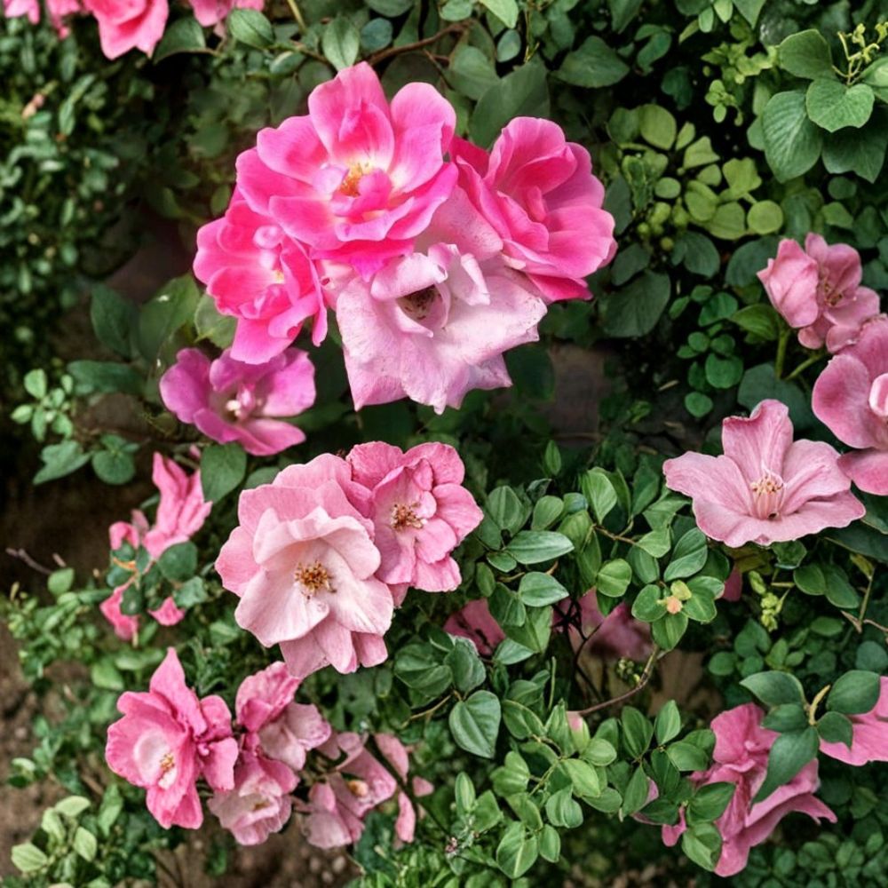Pink Knock Out® Rose - Medium Pink Shrub Plant 2 Gallon | Disease Resistant Landscape Rose