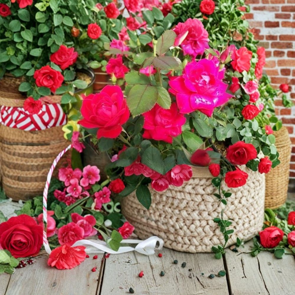 Double Knock Out® Red Rose Live Plant | 5 Gallon | Disease Resistant Shrub Rose