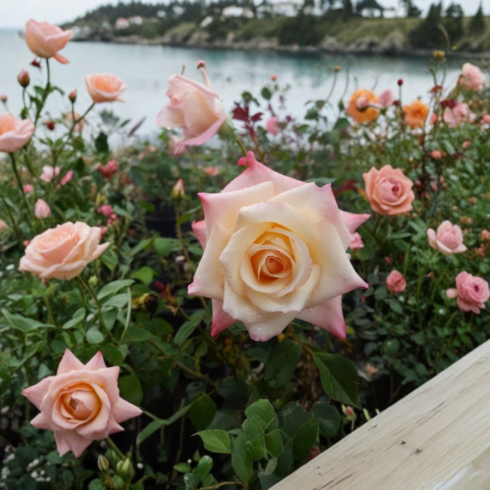 Peace Rose Live Plant | 2 Gallon Yellow Blend Hybrid Tea Rose | Award-Winning Garden Rose