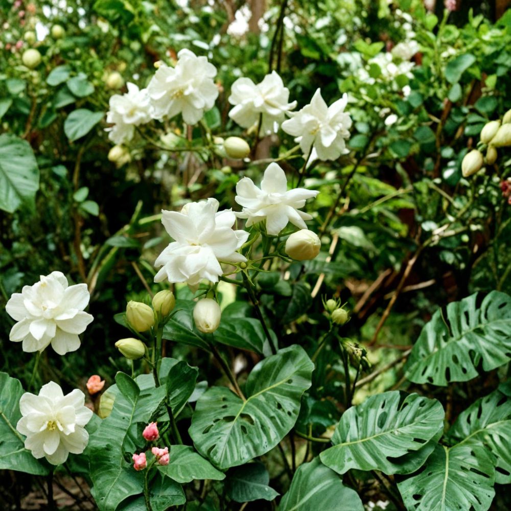 Jasmine Plant Live – Jasminum sambac 12 Inch Tall in Pot | Fragrant Arabian Jasmine Houseplant