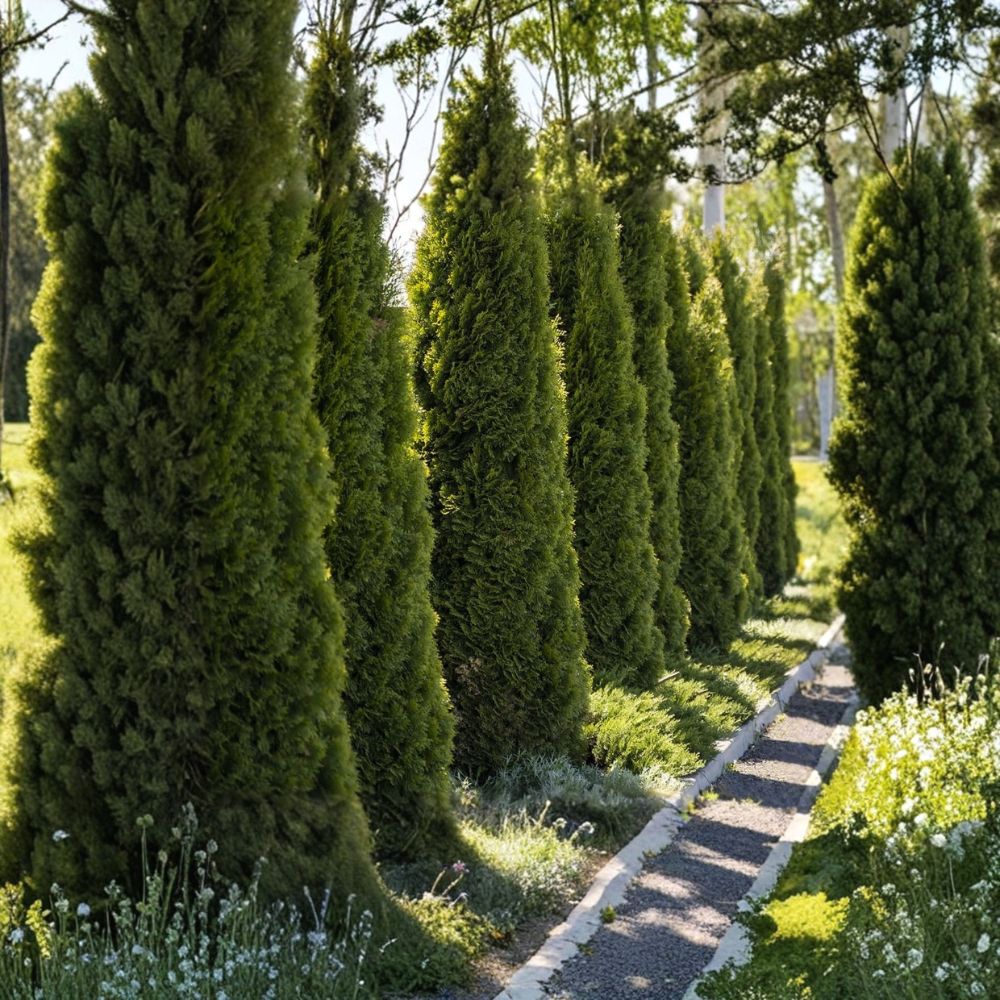 Emerald Green Arborvitae Starter Plants – Thuja occidentalis ‘Smaragd’ Bare Root 3–6 Inch Plugs for Privacy Hedge & Evergreen Landscaping