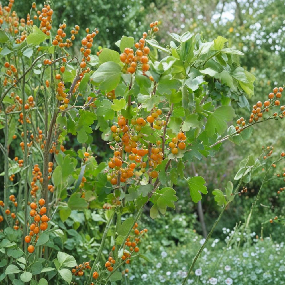 Golden Currant Ribes aureum Live Rooted Plant | Edible Berry Shrub Zones 3-8