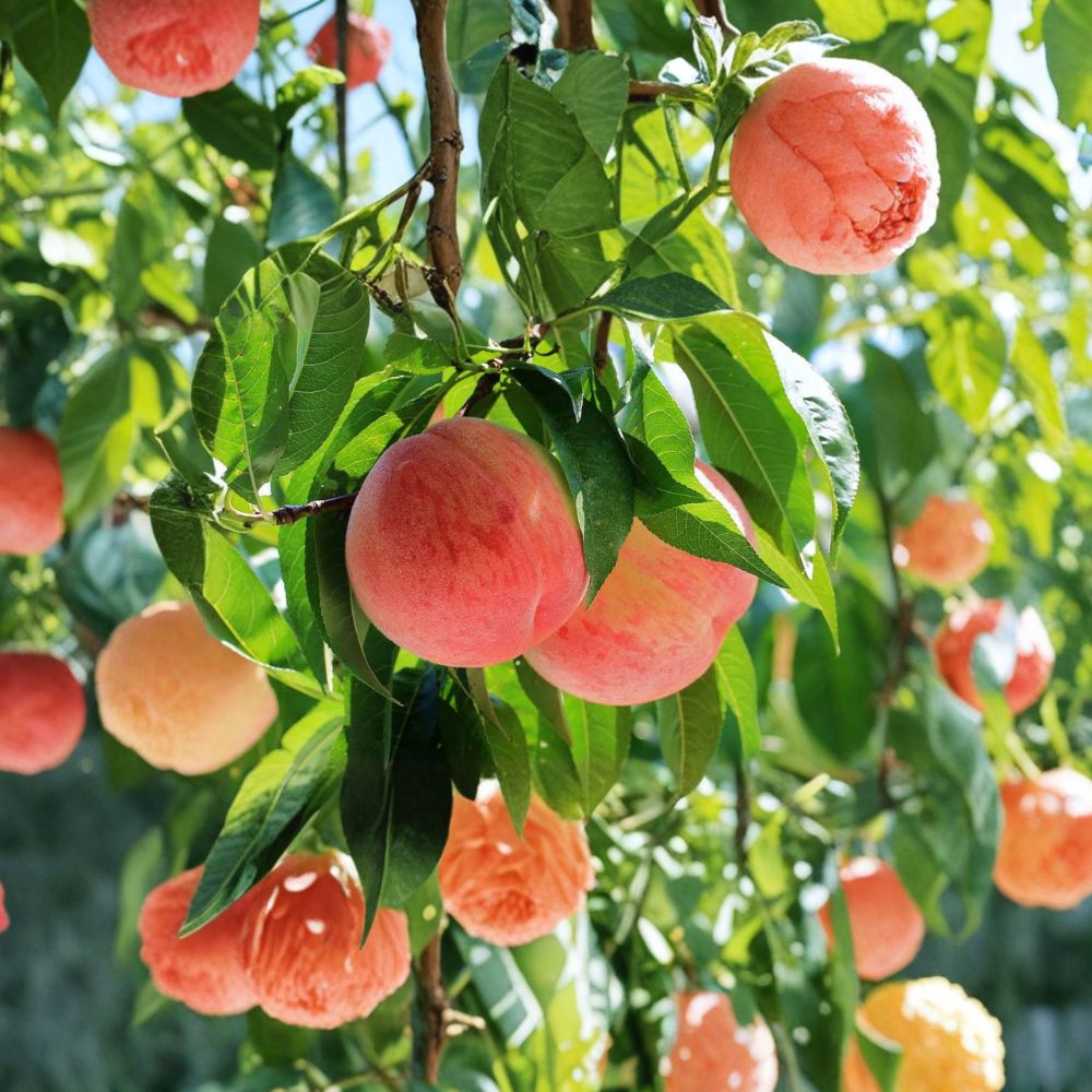 Hujing Honey Peach Tree – Prunus persica Live Plant | Yangshan Premium Sweet Juicy Peach