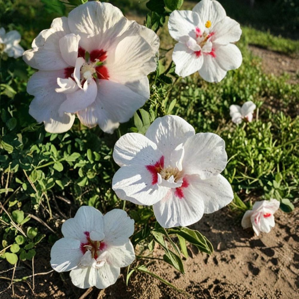 Double Flower White Althea Rose of Sharon – 2 Gallon Live Shrub Plant | Hardy Landscape Shrub