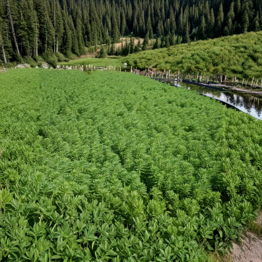 Parrot's Feather Pond Plant – Myriophyllum aquaticum Live Aquatic Plant | 1 Bunch Surface Pond Plant
