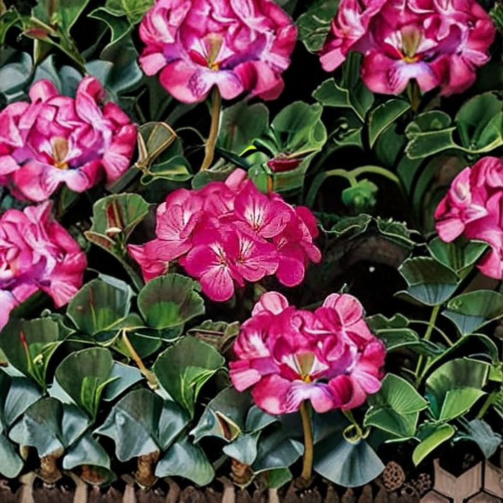 Geranium Ringo 2000 Pink Pelargonium Seeds - 1,000 Bright Pink Blooms, Compact Pot-Friendly