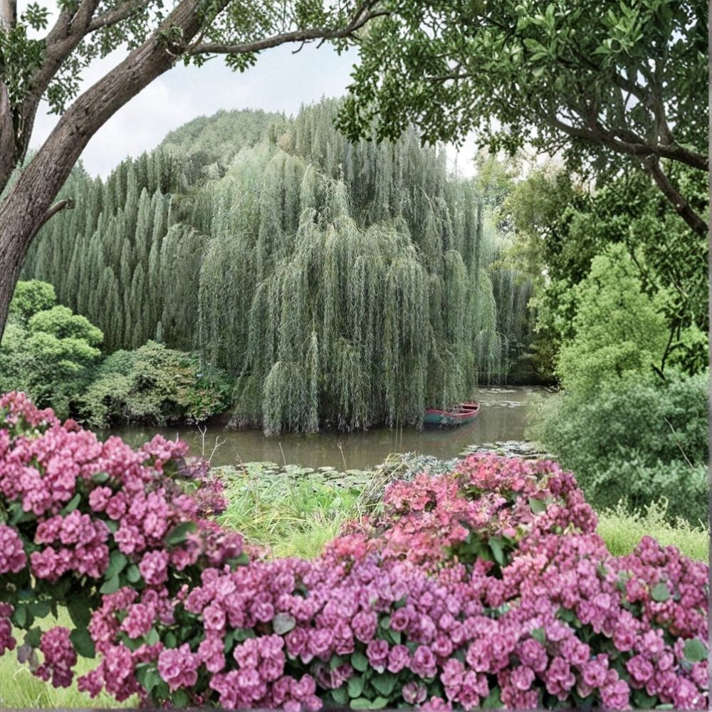 Weeping Willow Tree Live Plant – 2–3 Ft Bare Root Salix babylonica Shade & Ornamental Tree for Outdoors