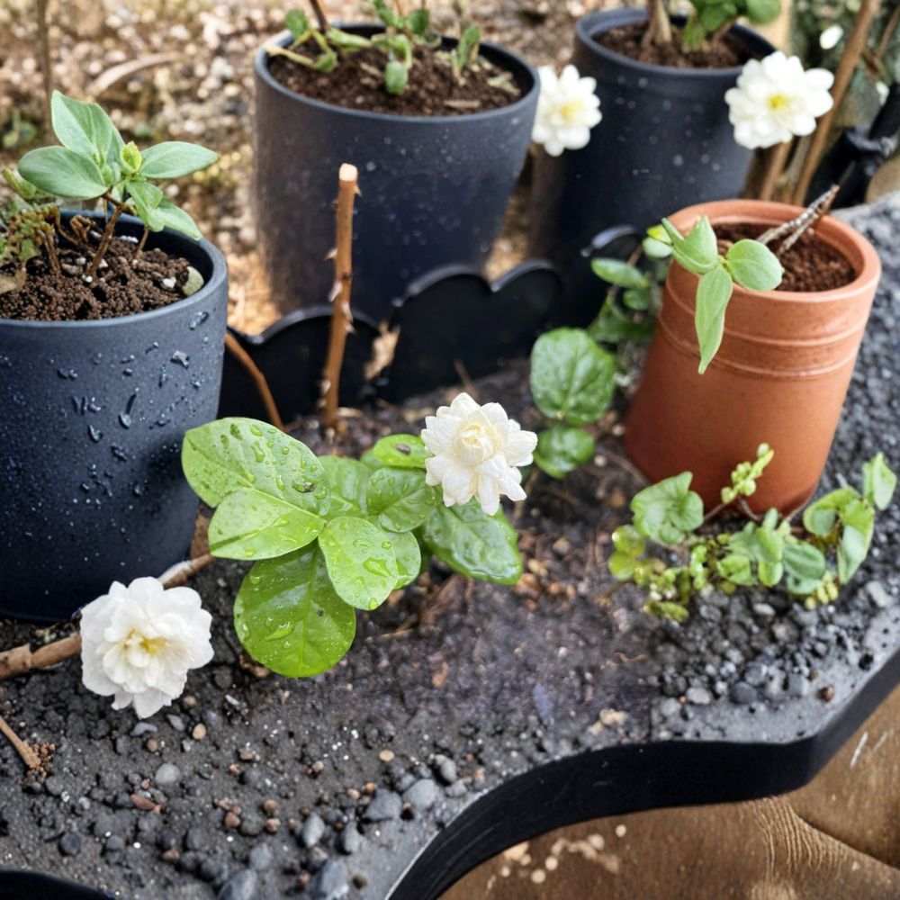 Grand Duke of Tuscany Jasmine Plant – Jasminum sambac Live Starter | Fragrant Double Bloom Jasmine
