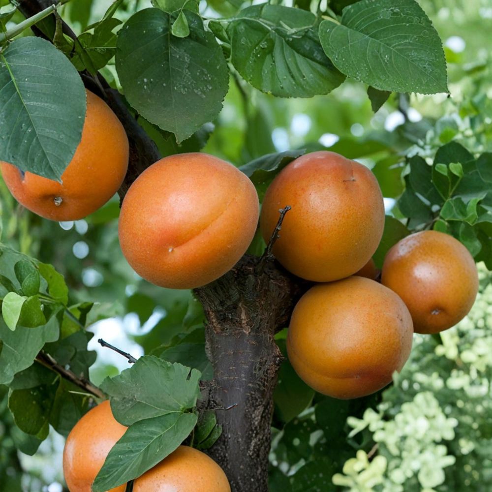 Tomcot Apricot Tree – Prunus armeniaca Bare Root | 3 Feet Tall | Early Harvest Sweet Apricot | Cold Hardy Fruit Tree
