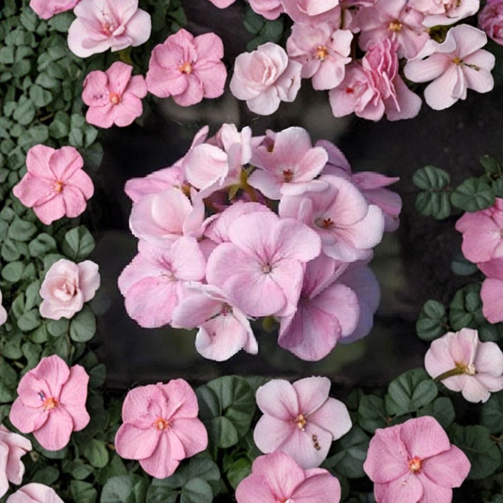 Maverick Appleblossom Geranium Seeds – 10 Premium Pink & White Flower Seeds for Patio & Containers