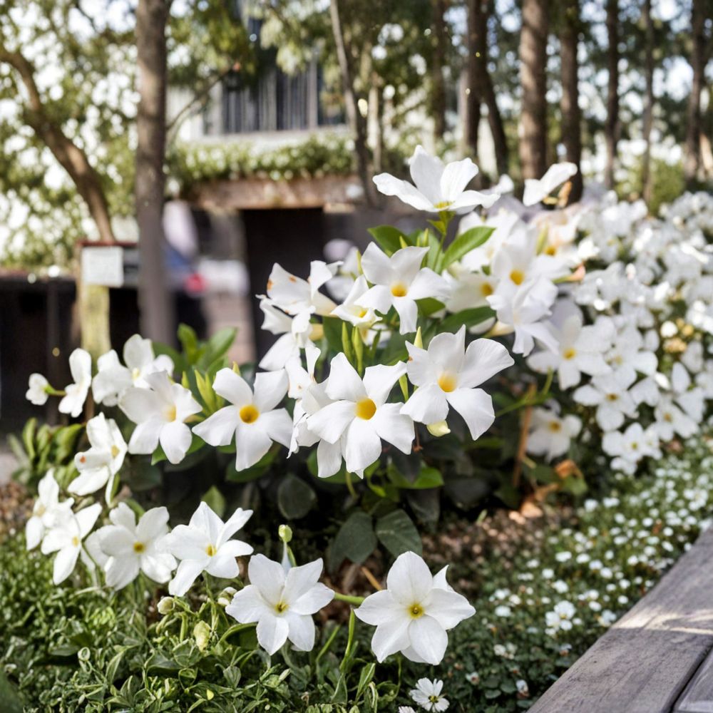 Chilean Jasmine Seeds – Mandevilla laxa 5 Pack | Fragrant White Flower Vine