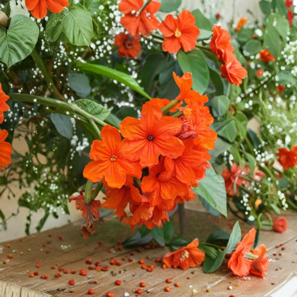 Cordia Sebestena Seeds – 5 Orange Geiger Tree Seeds | Tropical Flowering Tree | Pollinator Friendly