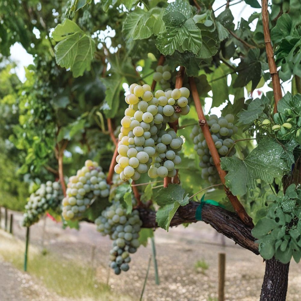 Sauvignon Blanc Grape Vine – Live Potted Plant for Home Winemaking & Garden Trellis