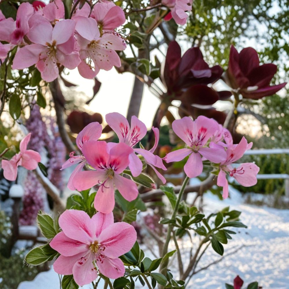 Fragrant Light Pink Geranium Cuttings – 3 Fresh Cuttings Ready for Rooting & Grafting