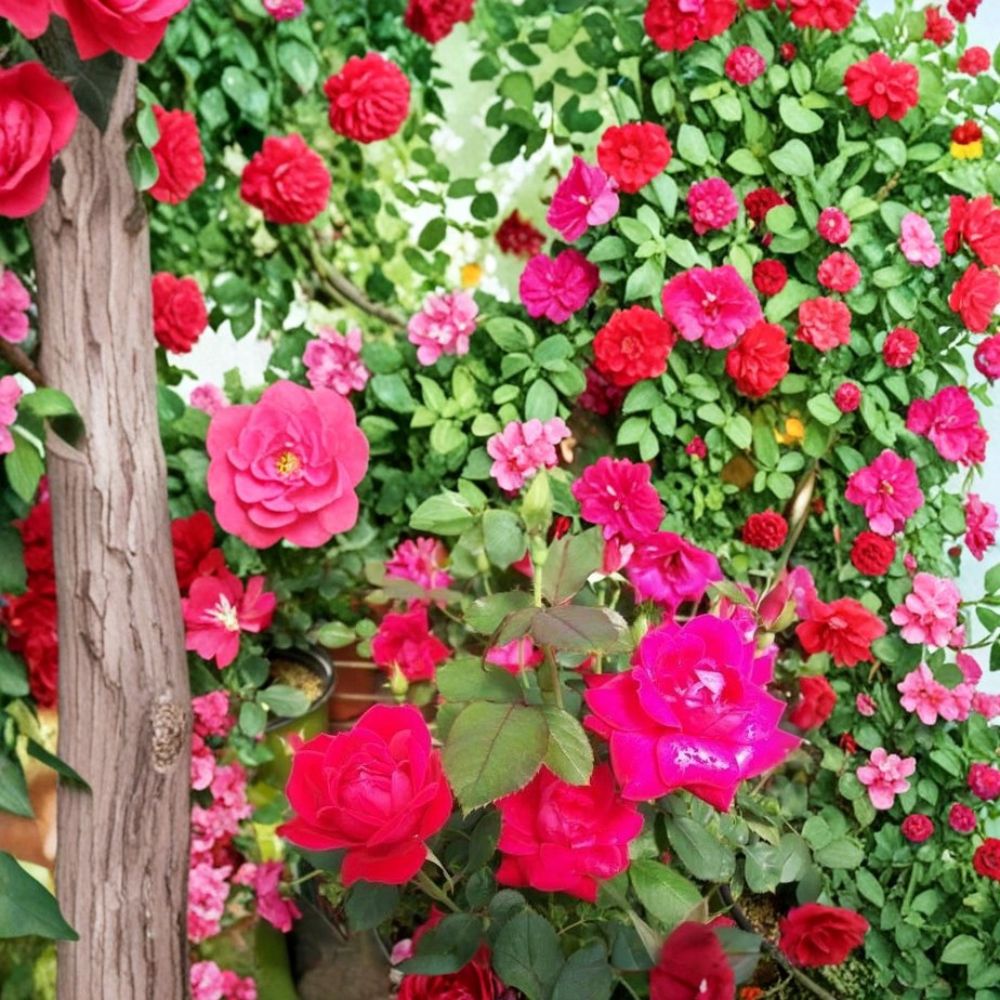 Double Knock Out® Red Rose Live Plant | 1 Gallon | Disease Resistant Landscape Rose