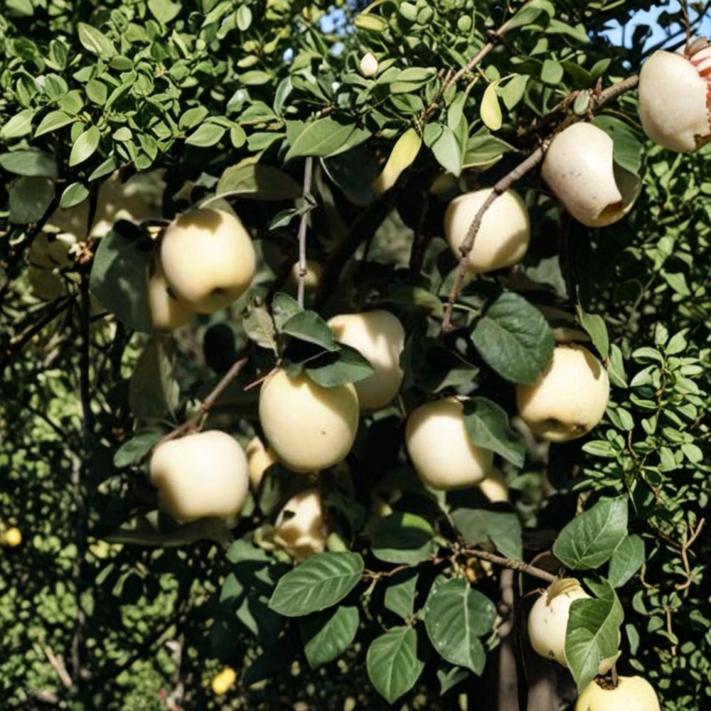 Ghost Apple Tree – Malus domestica Live Bare Root | Rare White Apple Variety on M111 Rootstock