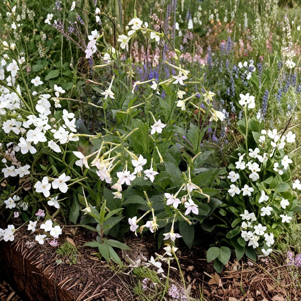 Nicotiana Alata Seeds 2000+ | Jasmine Tobacco Night Blooming Flower Seeds Bulk