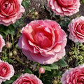 Princesse de Monaco Grandiflora Rose – 5 Gallon Pink Flowering Shrub | Rosa Hybrid Live Plant