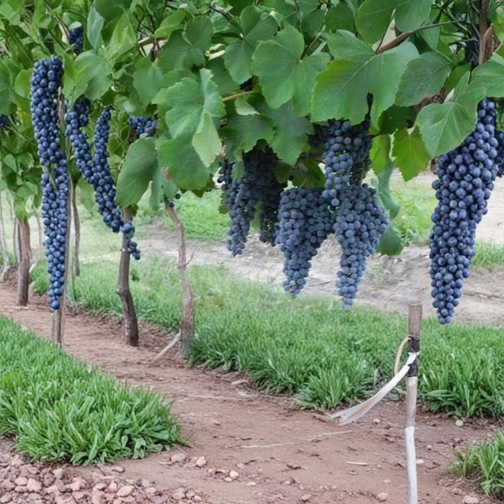 Pinot Noir Grape Vine – Vitis vinifera Live Plant | 4–6 Feet Tall | Self-Fertile Red Wine Grape Vine