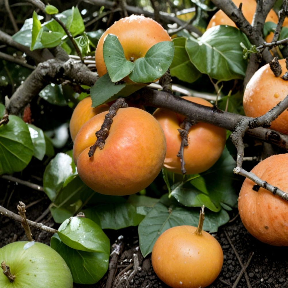 Nugget Apricot Tree – Prunus armeniaca Bare Root | 3 Feet Tall | Early Sweet Freestone Apricot | Self-Fertile & Cold Hardy